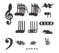 Zerodeko Aimants Musicaux Faciles à Appliquer et Retirer Magnétiques Doubles Faces pour Tableau Blanc et Portée pour L'apprentissage en Classe