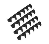 Zerodeko Ajusteurs en Plastique Noir Réglage en 5 Positions Lot de 4 Confort Ajustable Connecteur à Cinq Dents pour Chaise Longue Pliante pour Camping et Pique-niques