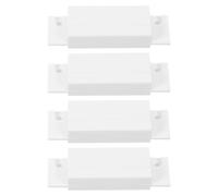 Zerodeko Alarme Magnétique de Porte Filaire Abs, 4 Pièces, Capteur Haute Sensibilité, Installation en Surface, Mode Normalement Ouvert ou Fermé, Détecteur D’ouverture pour Sécurité Maison,