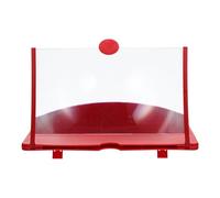 Zerodeko Amplificateur Écran Téléphone Portable Rouge, Loupe D'écran Créative Support Pratique, Agrandisseur Vidéo HD pour Réduire Fatigue Oculaire, Accessoire pour Films et Visionnage