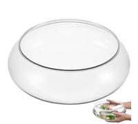 Zerodeko Aquarium Plastique Transparent 2800ml Surface Lisse et Finition Soignée, Bol Décoratif Unique pour Poissons Aquatiques au Bureau ou Jardin