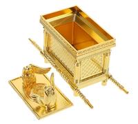 Zerodeko Arche De Statue Religieuse en Alliage De Zinc Doré, Petit Format 9,5x3,5x6 Cm, Ornement D'arche De Bureau Compact, Décoration Spirituelle pour Maison, Bureau Et Église