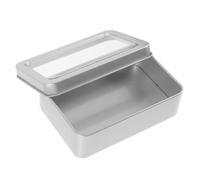 Zerodeko Argentée Boîte à Dés Rangement en Fer, avec Couvercle et Mousse | Liner Amovible, Fermeture Sûre et Surface Lisse, pour Joueurs de Plateau, Artisans, Petits Cristaux