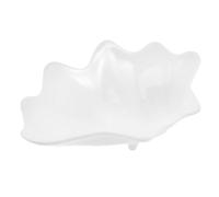 Zerodeko Assiette en Céramique Forme Coquillage 25 Cm, Plate Multi-usage pour Service de Fruits, Desserts et Collations, Plateau Décoratif Ménager Buffet et Repas à Domicile