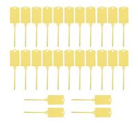 Zerodeko Attaches de Câble Étiquettes en Pp 200 Pcs Jaunes Imperméables pour Organisation D’expédition et Usage Extérieur