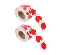 Zerodeko Autocollants de Bronzage Corporel Résistants à Décoloration Auto-adhésifs 2 Rouleaux en Papier Rouges pour Décoration du Corps et Soins Solaires