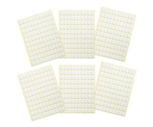 Zerodeko Autocollants Double Face pour Nail Art 6 Feuilles Ovales Transparentes Support Ongles Français pour Extensions sans Trace et Usage Domestique