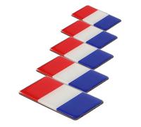 Zerodeko Autocollants Drapeaux Nationaux Voiture 5 Pièces, Décoration Extérieure Adhésive, Protection Rayures, Accessoires pour Véhicules, Utilisation Toutes Saisons, Passionnés Automobile