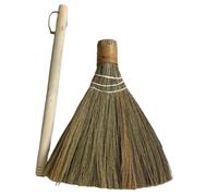 Zerodeko Balai Tressé Fait Main Amovible 74 Cm en Paille Naturelle Multifonction Nettoyage Intérieur Extérieur Ménage Campagne