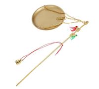 Zerodeko Balance Manuelle Design Délicat et Rétro Portable en Métal Galvanisé Or, Structure Simple, pour Mesurer Fruits Secs et Médecine Traditionnelle Chinoise