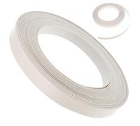Zerodeko Bande de Chant en Placage Flexible Pvc Beige Adhésif Thermofusible Pré-appliqué, Surface Lisse, pour Armoires et Plans de Travail, Rouleau de 10m