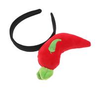 Zerodeko Bandeau Amusant de Piment Rouge Serrage-Tête Léger et Confortable pour Fête Carnaval et Cosplay Accessoire de Cheveux Original pour Soirées Costumées et Festivals