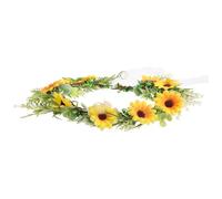 Zerodeko Bandeau de Mariée Marguerite Artificielle Serre-tête Floral Bohème Élégant pour Mariage Fête et Photos Accessoire Cheveux Femme Délicat et Facile à Porter