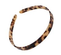 Zerodeko Bandeau Léopard Fin Antidérapant Acétate pour Femmes et Filles Accessoire Cheveux Chic et Léger pour Fixation Visage et Sorties