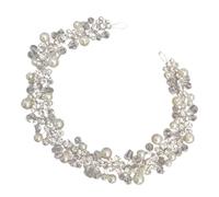 Zerodeko Bandeau Mariage Perles et Strass Délicat Accessoire Coiffure Nuptiale pour Femme Serre-tête Élégant pour Mariée et Cérémonie