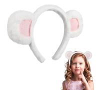 Zerodeko Bandeau Oreilles D'ours en Tissu Confortable pour Filles, Accessoire Coiffure Adorable et Fixant, Port Quotidien ou Carnaval