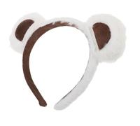 Zerodeko Bandeau Oreilles Ours Doux Peluche Accessoire Animalier Confortable et Antidérapant pour Femmes Bandeau Maquillage et Soins Du Visage pour Cosplay Fêtes et Usage Quotidien