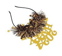 Zerodeko Bandeau Thème An Accessoire de Cheveux Créatif pour Fête de An Décoration Dorée pour Célébrations Festives