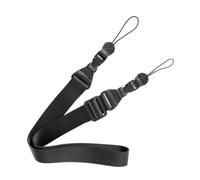 Zerodeko Bandoulière D’appareil Photo Réglable Noire en Toile et Abs | Attache Rapide, Sangle Large et Souple, Usage Confortable pour Paquet et Caméra