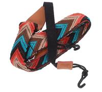 Zerodeko Bandoulière pour Ukulélé Crochet Double J, Réglable en Nylon et Cuir, Facile à Attacher et Détacher sans Perçage, pour Ukulélés de 21 à 26 Pouces