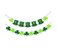Zerodeko Bannière Décorative de Saint Patrick Forme de Chapeau à de Décoration Murale pour Fête Accessoires Festifs pour Créer une Ambiance Joyeuse