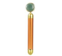 Zerodeko Barre de Massage Électrique Visage en Aventurine Or, Masseur Facial Portable pour Raffermissement et Amincissement du Visage, sans Pile Aa Incluse Couleur Couleur Aléatoire
