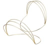 Zerodeko Base de Couronne DIY en Fer 4 Couches, Accessoires de Coiffure pour Couronne à Fabriquer, 2 Pièces pour Engagements et Banquets