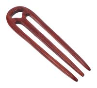 Zerodeko Bâtonnets à Cheveux à 3 Branches en Bois de Santal pour Chignon Vintage, Épingles à Cheveux Style Chinois, Accessoires Naturels pour Coiffure Féminine, Usage Quotidien