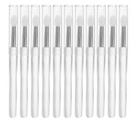 Zerodeko Bâtonnets Applicateurs en Silicone pour Nail Art 20 Pcs Transparent Effet Miroir Métallique Taille Standard Kit D'outils pour Manucure DIY Usage Professionnel