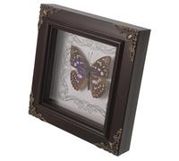 Zerodeko Big Purple Butterfly Spécimen Photo Afficher Bugs Encadrés Décor Rétro Décor Mural Décor Vintage Décoration Cadre D'image Spécimen De Conservé Cadres Bois
