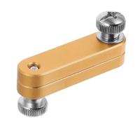 Zerodeko Bloc de Positionnement, Localisateur de Règle en Acier Inoxydable, Or, Haute Précision, Résistant à L’usure, pour Règle, Travail du Bois, Outil de Mesure DIY
