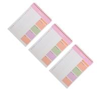 Zerodeko Bloc-notes Agenda Hebdomadaire A5 Rose, 3 Carnets Spiralés Non Datés avec 52 Feuilles Détachables, Planificateur de Travail Quotidien, Suivi des Habitudes, Listes de Tâches