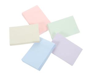 Zerodeko Bloc-notes Portable en Papier Autocollant en Gros, 5 Sets de Notes Adhésives Colorées, Forte Adhérence sans Traces, pour Listes et Usage à Domicile Couleur Couleur Aléatoire