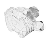 Zerodeko Bocal en Verre Hermétique 350ml de Tortue, Bocal Décoratif pour Bonbons et Biscuits avec Couvercle, Cuisine et Rangement Sécurisé