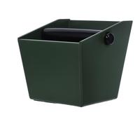 Zerodeko Boîte à Café Barre Amovible Grosse Capacité Knock Box en Abs Vert et Design Élégant Italien Facile à Nettoyer pour Maison et Bureau
