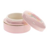 Zerodeko Boîte à Cosmétiques Mini en Porcelaine pour Rouge à Lèvres et Crème, Pot de Rangement Compact pour Parfum Solide, pour Accessoires de Maquillage et Soins