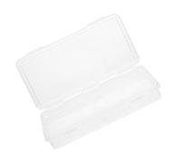 Zerodeko Boîte à Crayons en Plastique Transparente Grosse Capacité, Boîte pour Pinceaux Empilable, Étui à Stylo Réutilisable, Rangement Bureau et Fournitures Scolaires, Format Bas