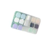Zerodeko Boîte à Lentilles Grande Capacité avec Couvercle Rabattable Étui de Rangement Pratique pour Lentilles de Contact Mallette Compacte pour Voyage et Usage Quotidien