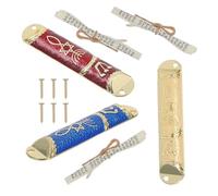 Zerodeko Boîte à Mezouza Juive en Alliage 3 Set avec Étui à Parchemin de Bénédiction Facile à Monter pour Décor de Housewarming et Protection de Porte