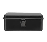 Zerodeko Boîte à Outils en Fer Épais 190mm, Mini Coffret Portable Noir Fermeture à Loquet, Organisateur et Rangement pour Outils, Maison, Garage et Voiture