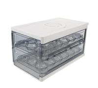 Zerodeko Boîte à Œufs pour Réfrigérateur en Plastique 36 Cases Double Protection et Compartiment Pliable, Organisateur D'œufs Cuisine Quotidienne et Gestion des Courses