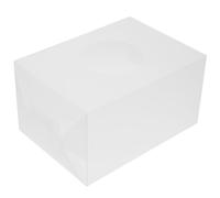 Zerodeko Boîte de Loterie Cubique Robuste en PP Portable pour Réunions Annuelles et Occasions Spéciales, Style Classique Blanc, Bac de Rangement Pratique