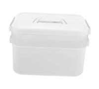 Zerodeko Boîte de Rangement Boîte à Ongles Blanche pour Trousse de Manucure et Design Simple à Grosse Capacité en Pp Compartiments Détachables Pratique pour Nail Art