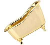 Zerodeko Boîte de Rangement Créative en Abs Doré, Support pour Cosmétiques et Stylos, pour Bureau ou Coiffeuse