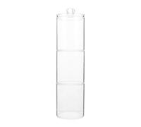 Zerodeko Boîte de Rangement Organise Petits Objets et Accessoires pour Coton Démaquillant en Plastique Grosse Capacité, Pratique pour Salle de Bain