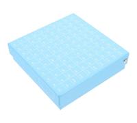 Zerodeko Boîte de Rangement pour Tubes à Microcentrifuger 100 Grilles en Papier et Plastique Orange, Design Pratique pour Laboratoire et Congélateur