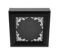 Zerodeko Boîte D'ombre Rectangulaire en Bois Foncé 4x4 Pouces, Cadre D'exposition pour Spécimens D'insectes de Lépidoptères, Auto-Assemblage, Préservation Solide pour Collection