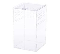Zerodeko Boîte Élevage Reptile Acrylique Transparente Nid Amovible avec Aération pour Reptiles Phasmes et Tortues Terrestres