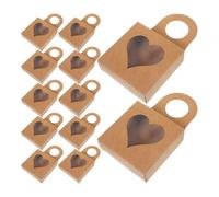 Zerodeko Boîtes à Bouteilles Faciles à Transporter en Papier Kraft Marron Fenêtre Lot de 25 pour Bars et Lieux de Boissons Fraîches
