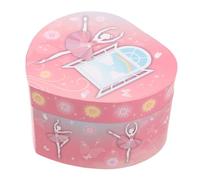 Zerodeko Boîtes À Musique en Forme De Cœur Boîtes À Musique pour Filles Ornement De Ballet Musical Rose